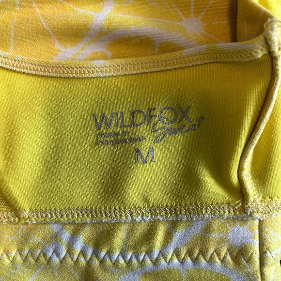 Wildfox Yellow Citrus Print Sports Bra - Picture 3 of 4